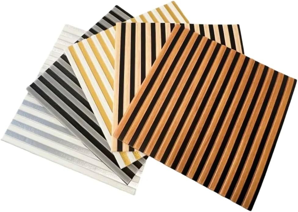 3D Wandpaneele Selbstklebend – 8 Stück (70 × 70 x 1,2 cm) | Holzoptik, Wasserdicht & Schalldämmend