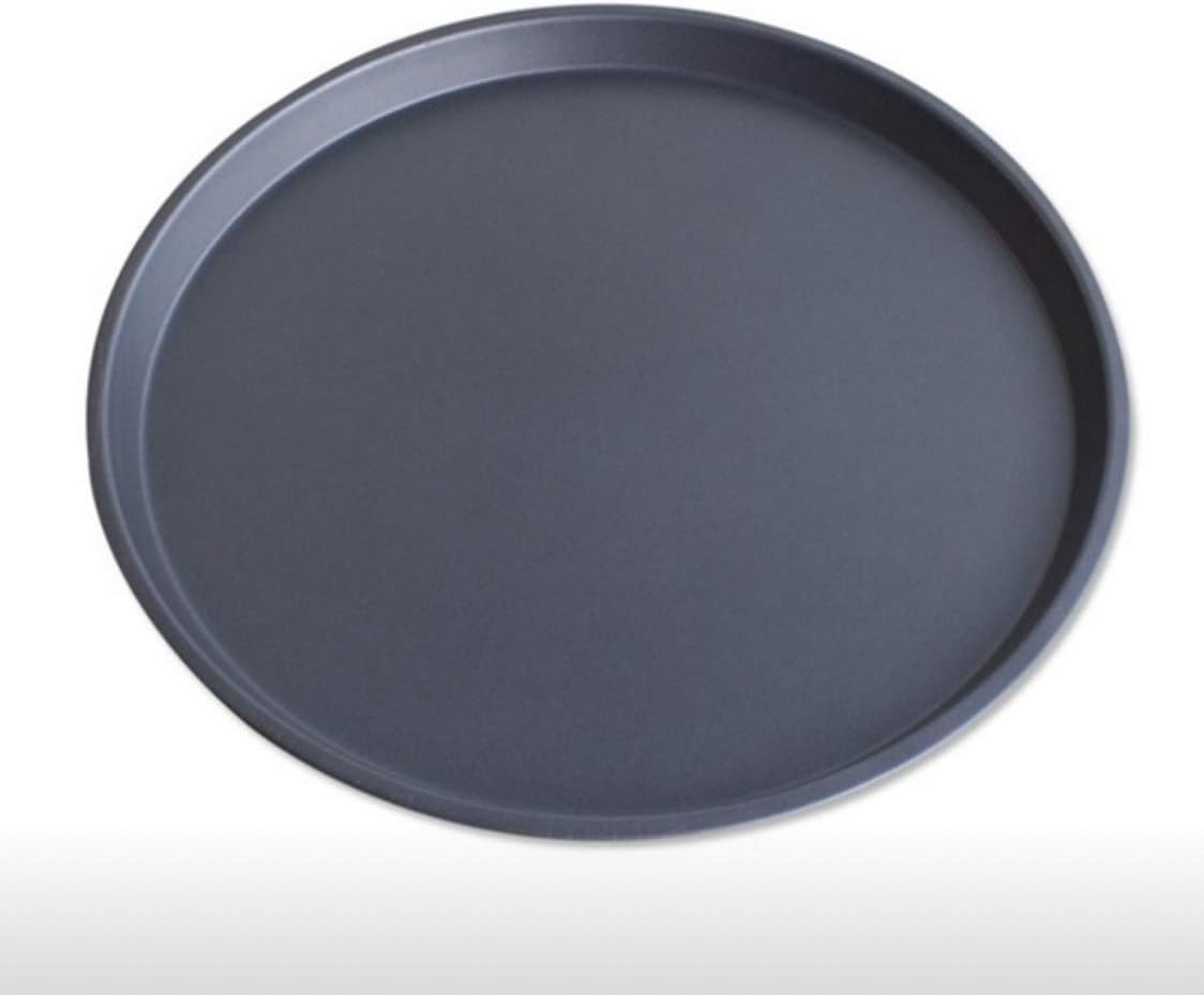 4 x XL Pizzablech rund 32 cm Backblech Kohlenstoff beschichtet Antihaft, Backen, Küche, Backofen