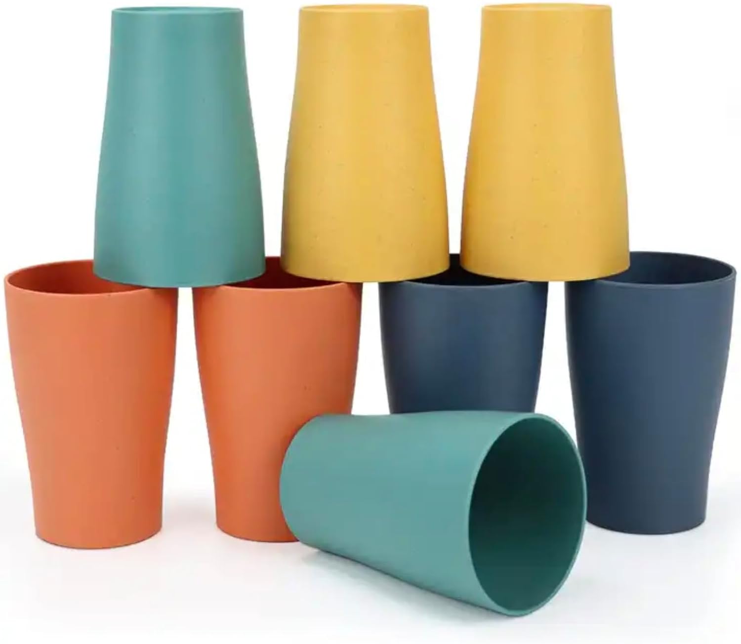 8-128 Mehrweg-Trinkbecher Multicolor Bunt Kunststoff Becher Plastikbecher 250ml, Mehrweg, bruchsicher, stapelbar, Party-Becher, Mehrweg Becher, Wassergläser, Trinkgläser