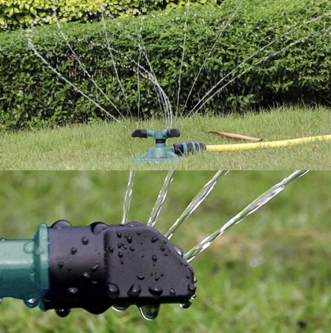 Rasensprenger, Garten Sprinkler, Sprenger Garten, 360 Grad Rotierender 3-Arm drehender Wasser Sprenger, Bewässerungs Basisanlage Bewässerungs Garten Versorgungsmaterialien